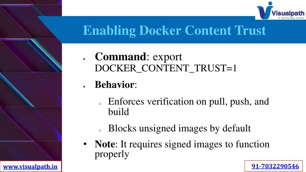 enabling docker content trust