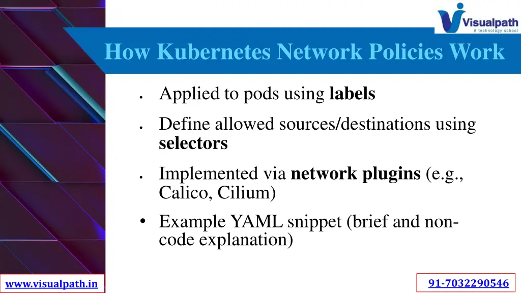 how kubernetes network policies work