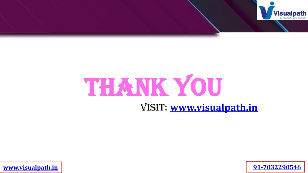 thank you thank you visit www visualpath in