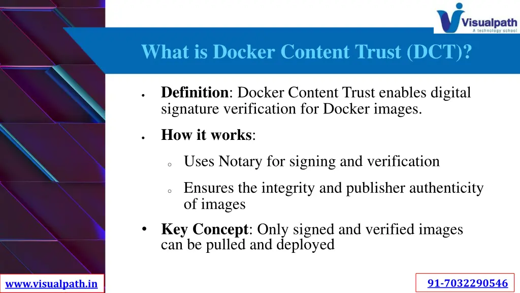 what is docker content trust dct