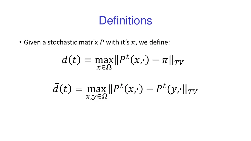 definitions