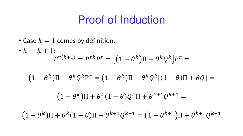 proof of induction