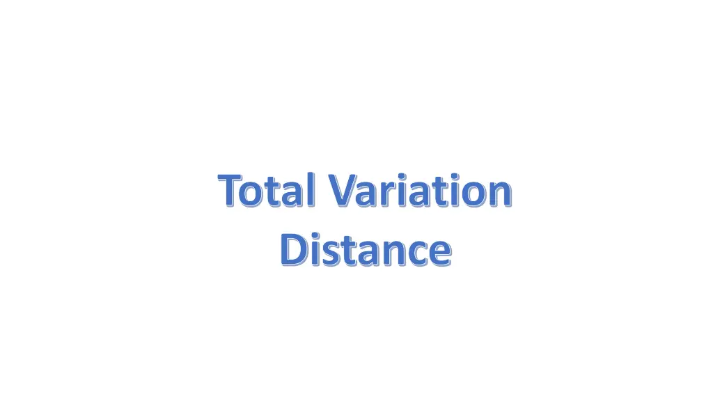 total variation distance