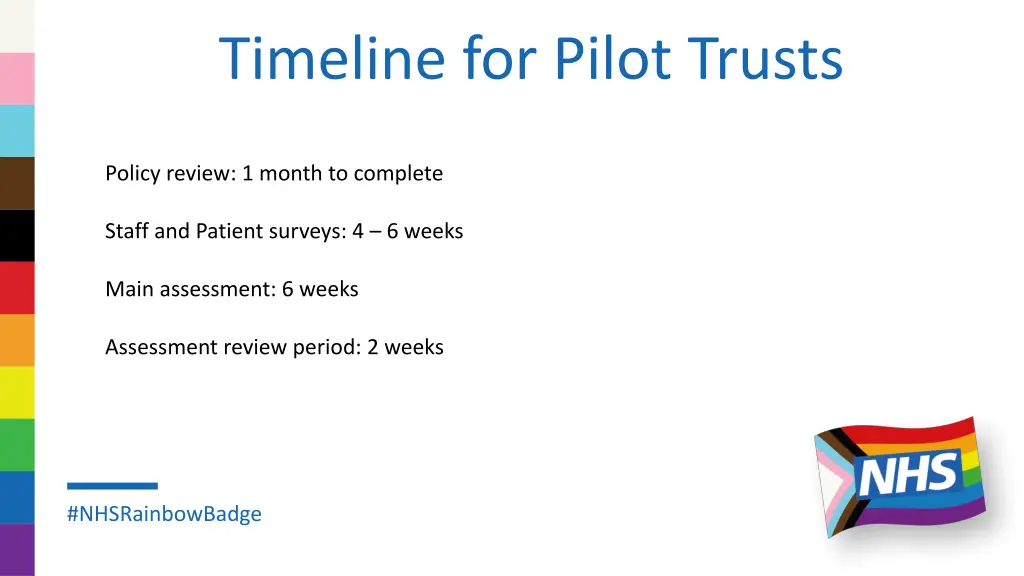 timeline for pilot trusts