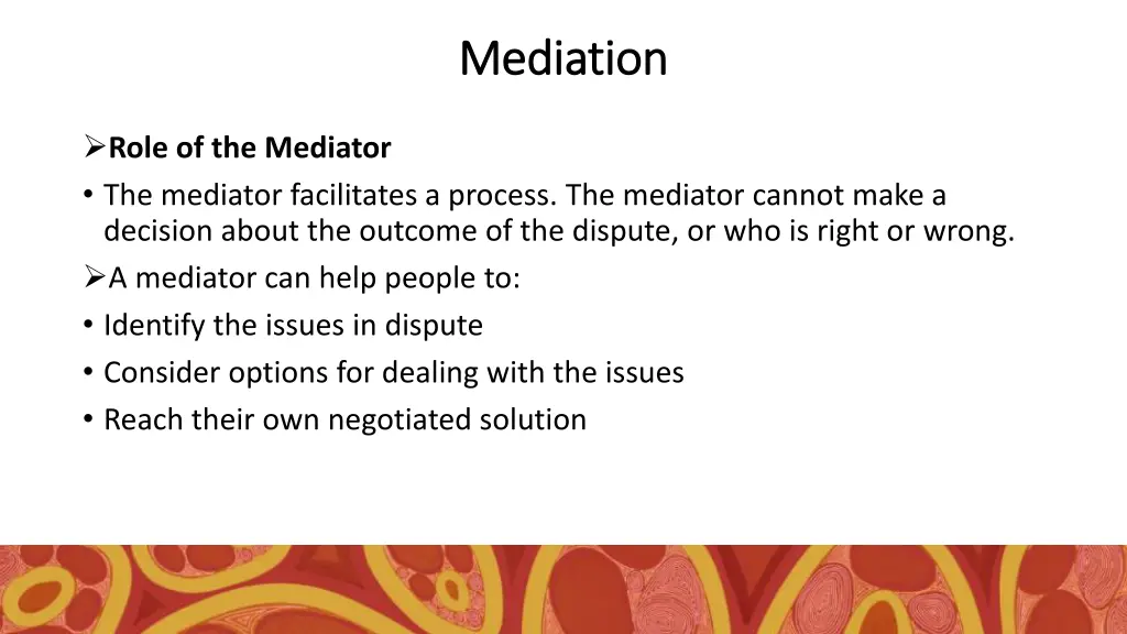 mediation mediation 2