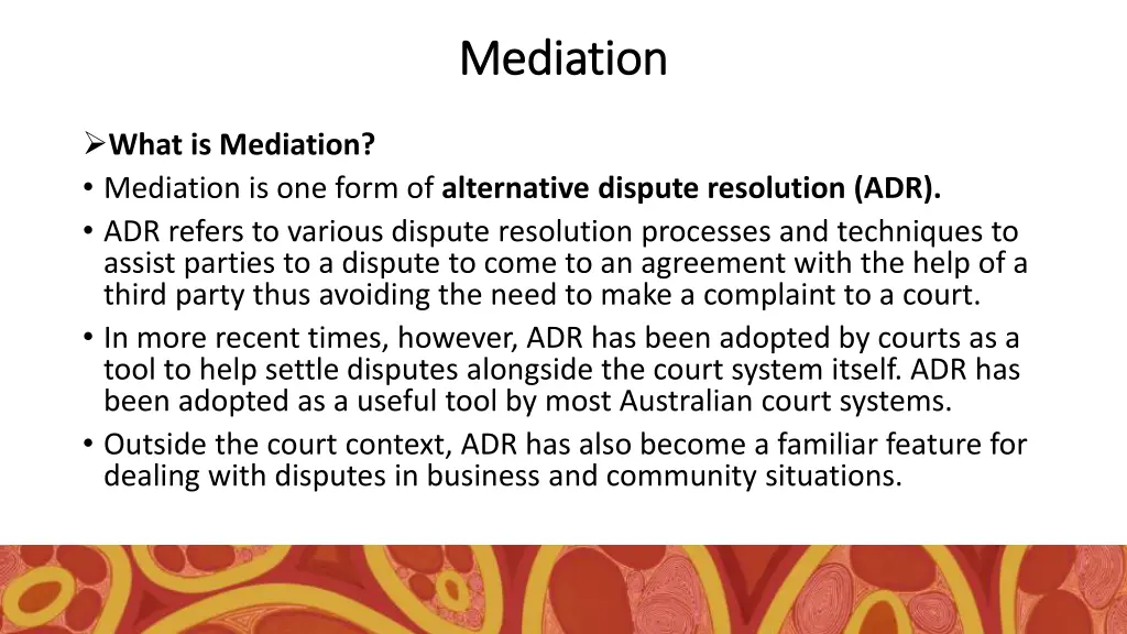 mediation mediation