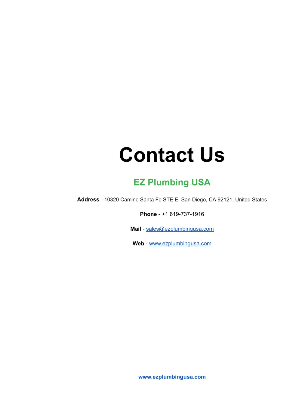 contact us