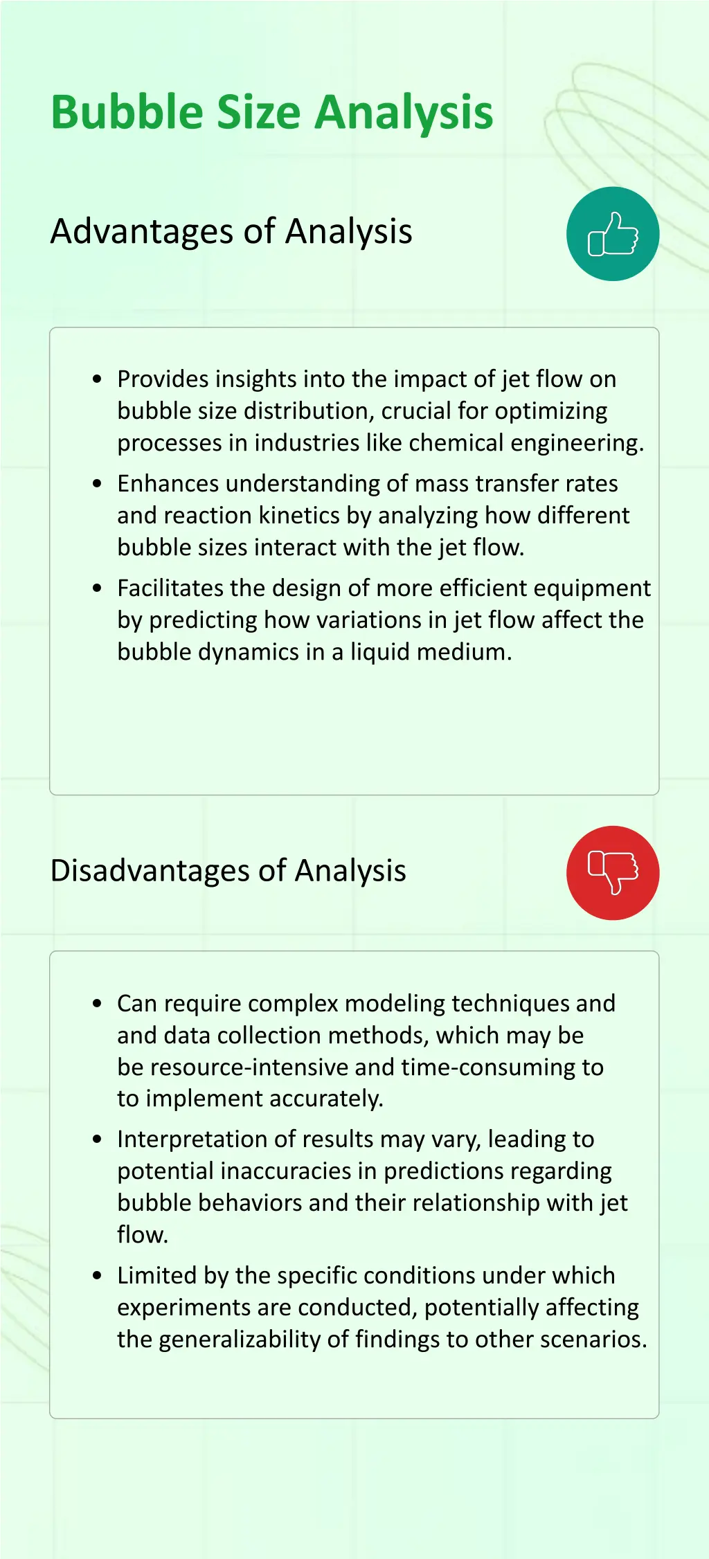 bubble size analysis