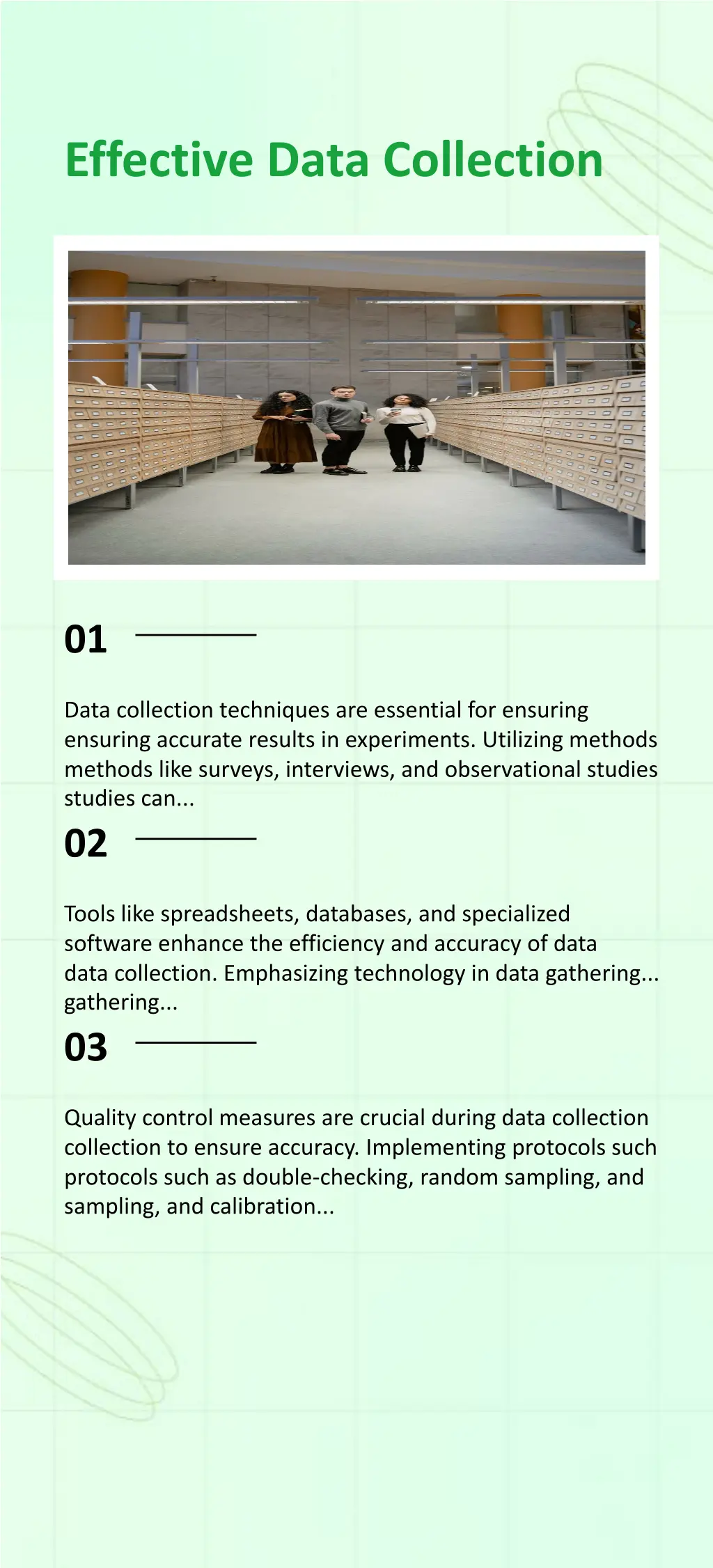 effective data collection