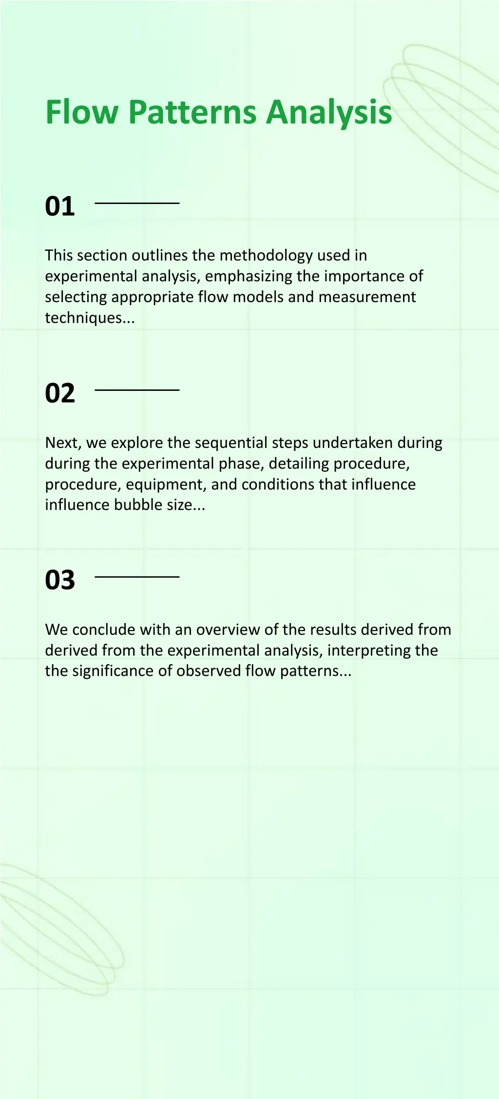 flow patterns analysis