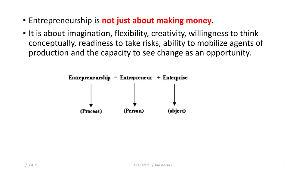 entrepreneurship is not just about making money