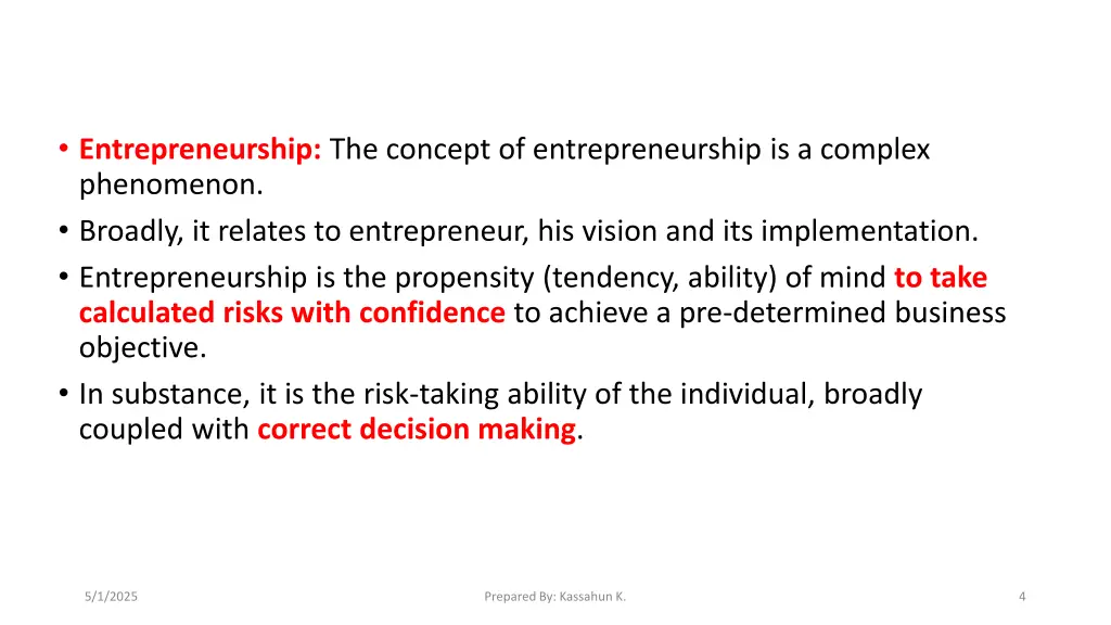 entrepreneurship the concept of entrepreneurship