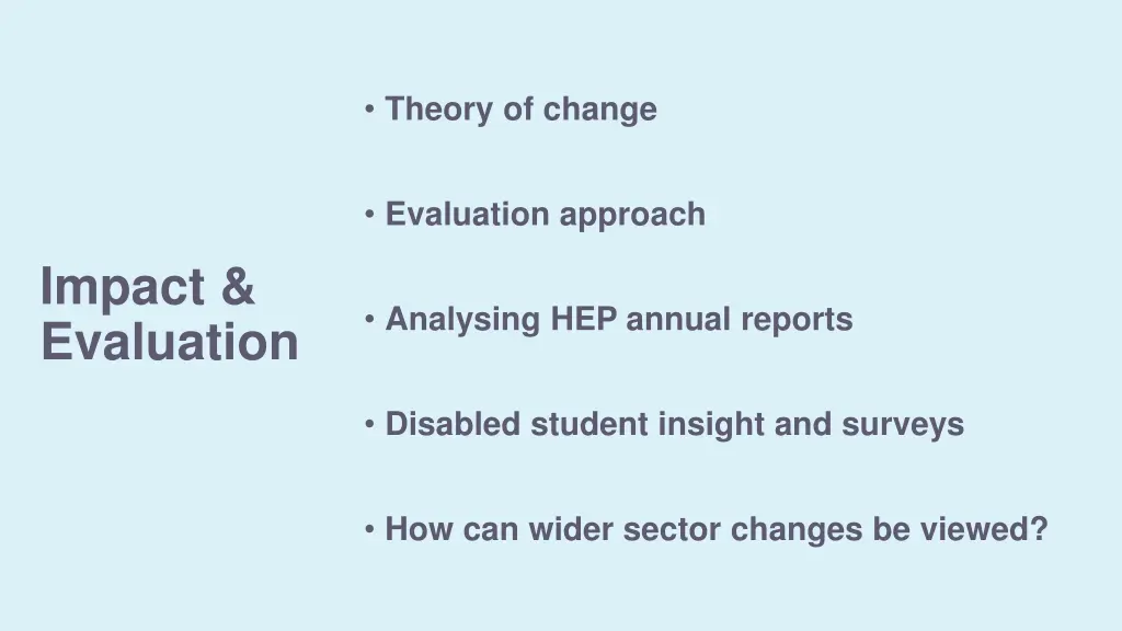 theory of change