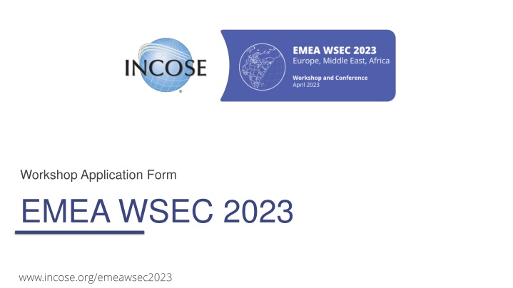 workshop application form