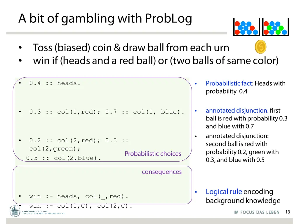problog by example a bit of gambling
