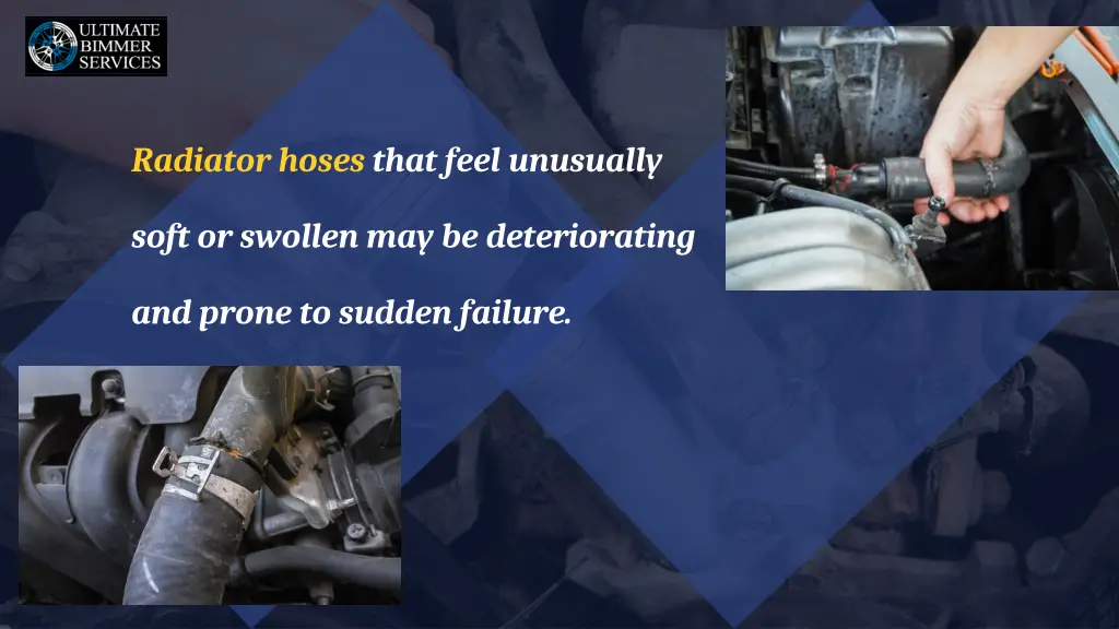 radiator hoses that feel unusually
