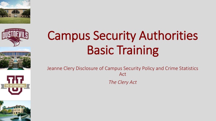 campus security authorities campus security