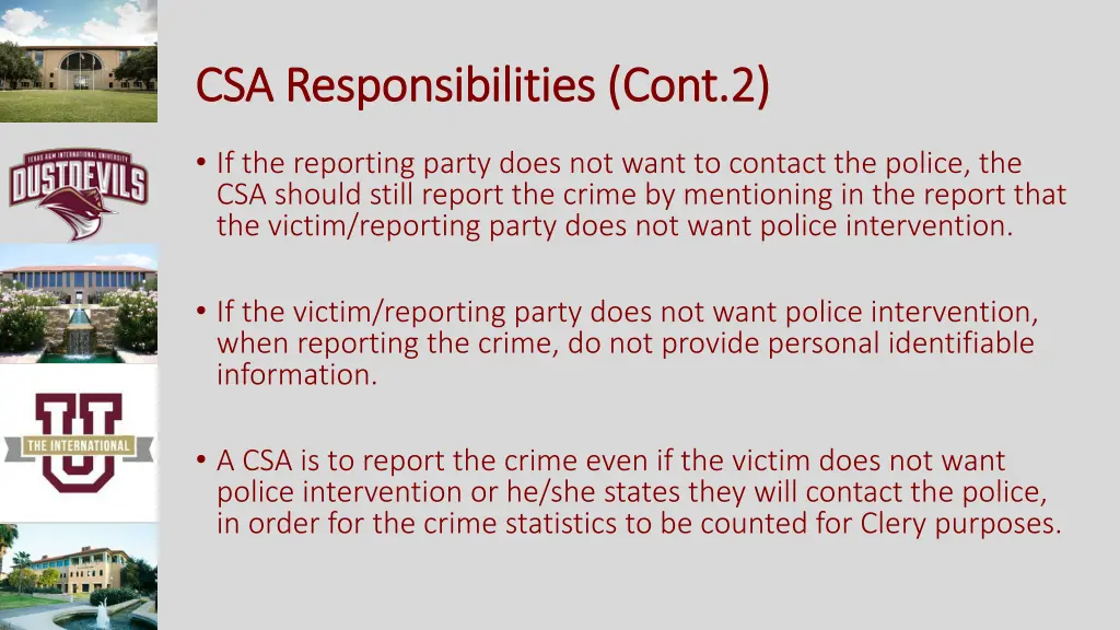 csa responsibilities cont 2 csa responsibilities
