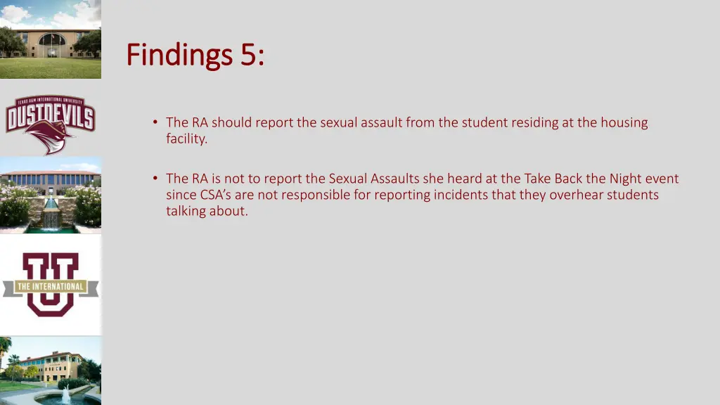 findings 5 findings 5