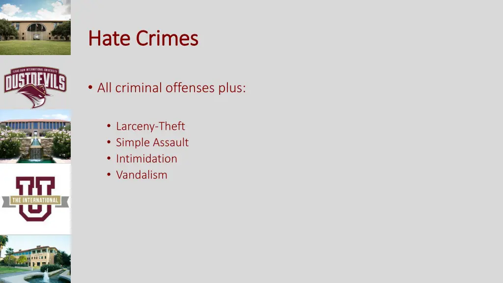 hate crimes hate crimes