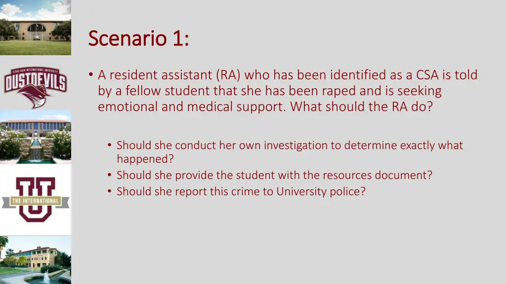 scenario 1 scenario 1