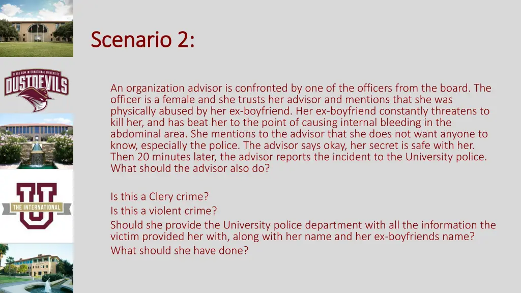scenario 2 scenario 2