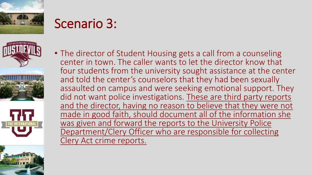 scenario 3 scenario 3