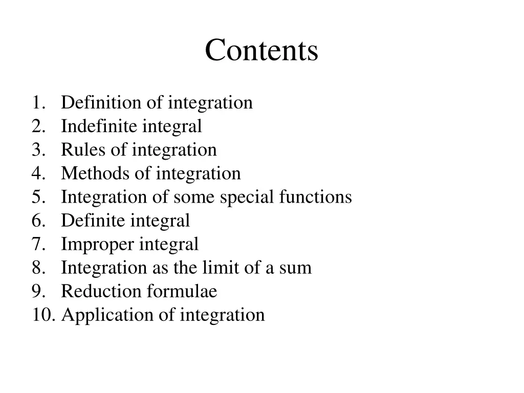 contents
