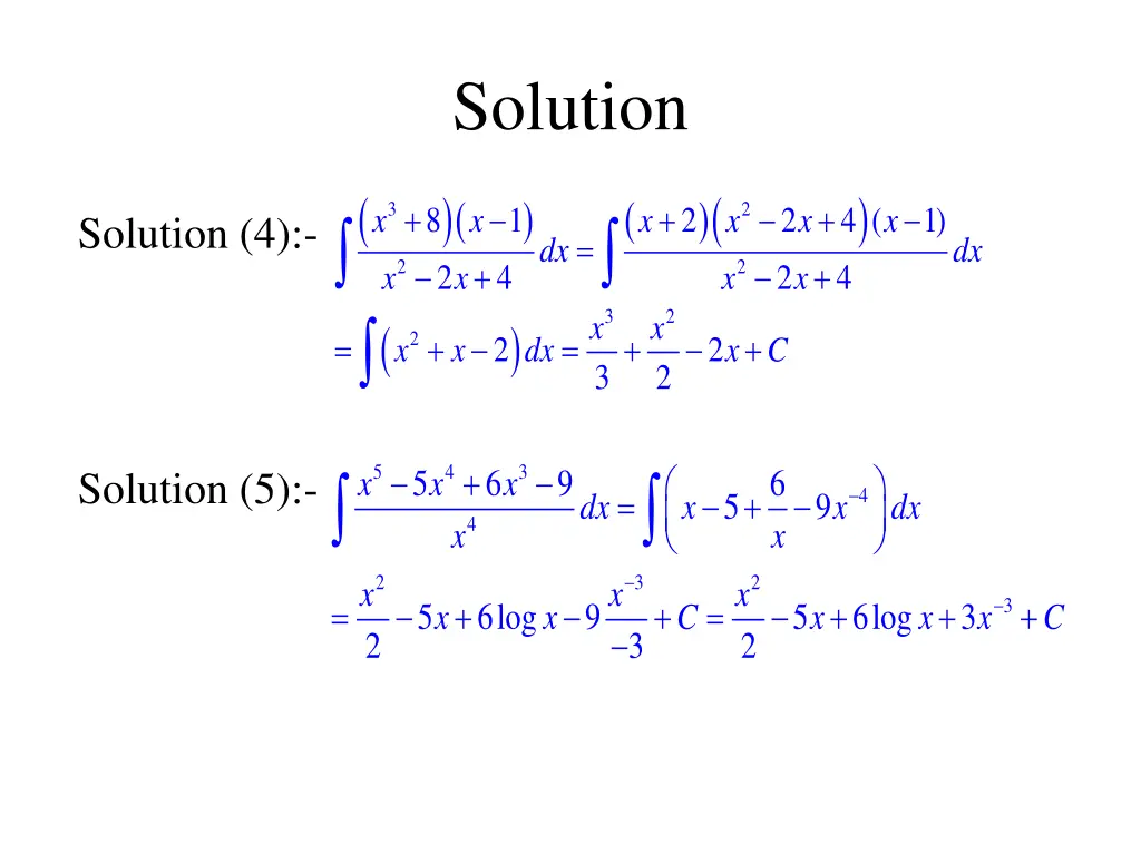 solution