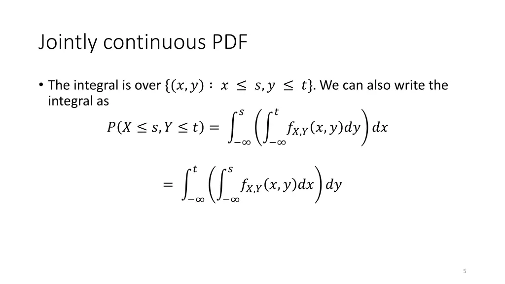 jointly continuous pdf 1