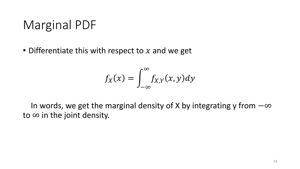 marginal pdf 1