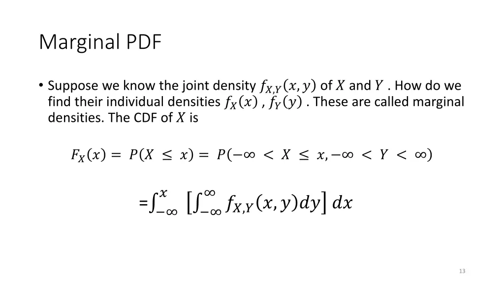 marginal pdf