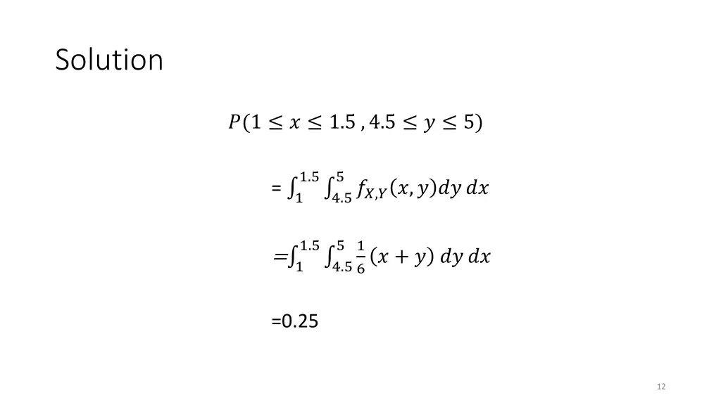 solution