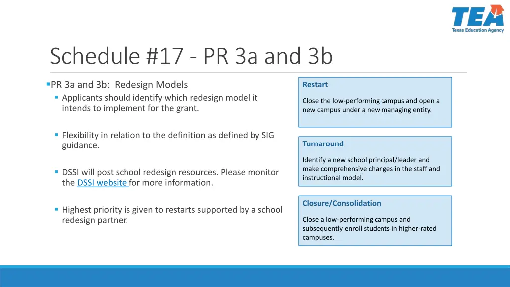 schedule 17 pr 3a and 3b