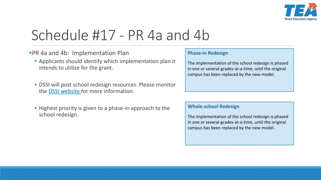 schedule 17 pr 4a and 4b