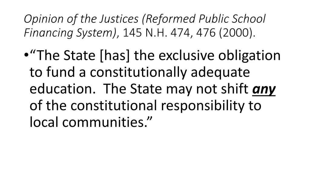 opinion of the justices reformed public school