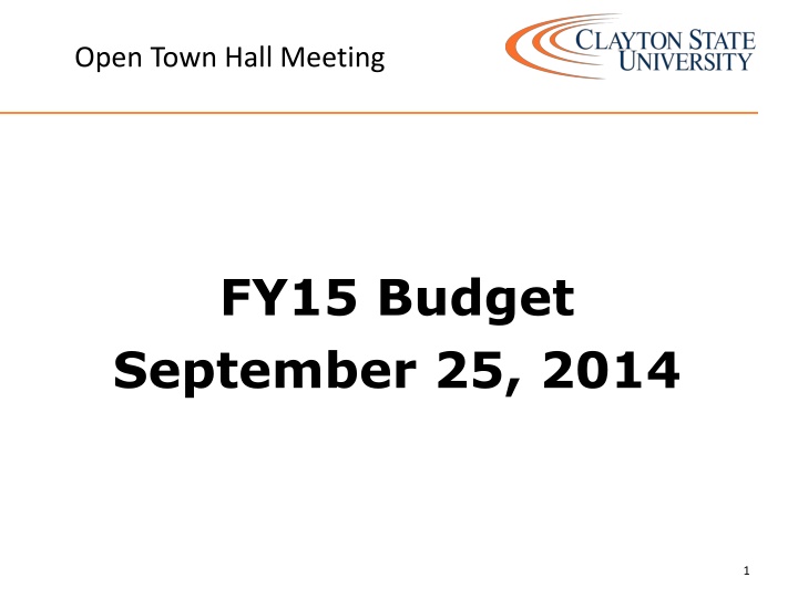 open town hall meeting