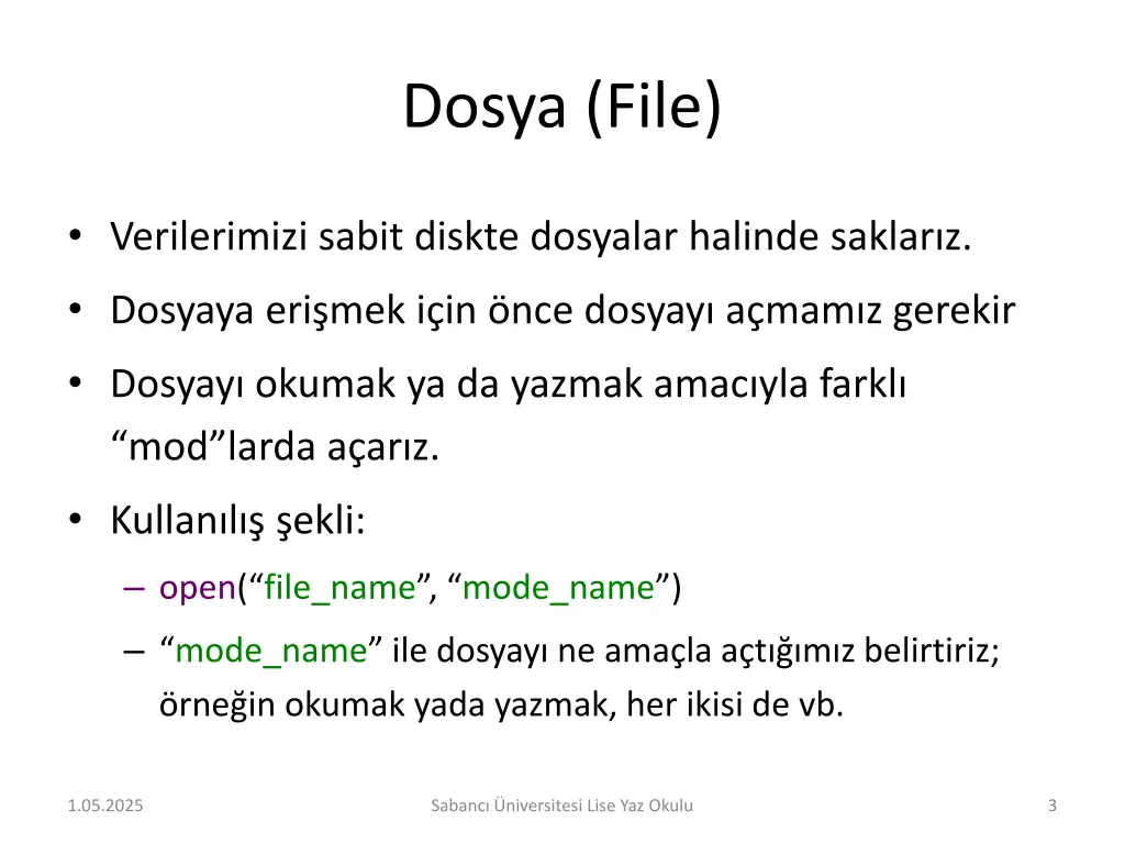 dosya file