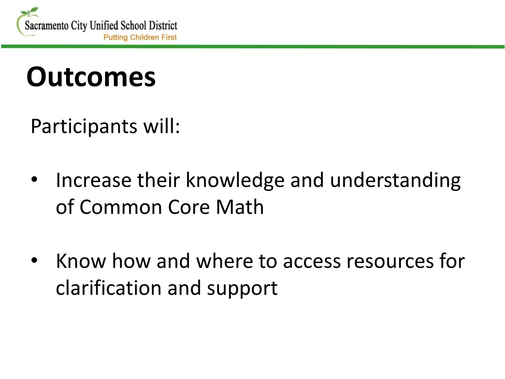 outcomes