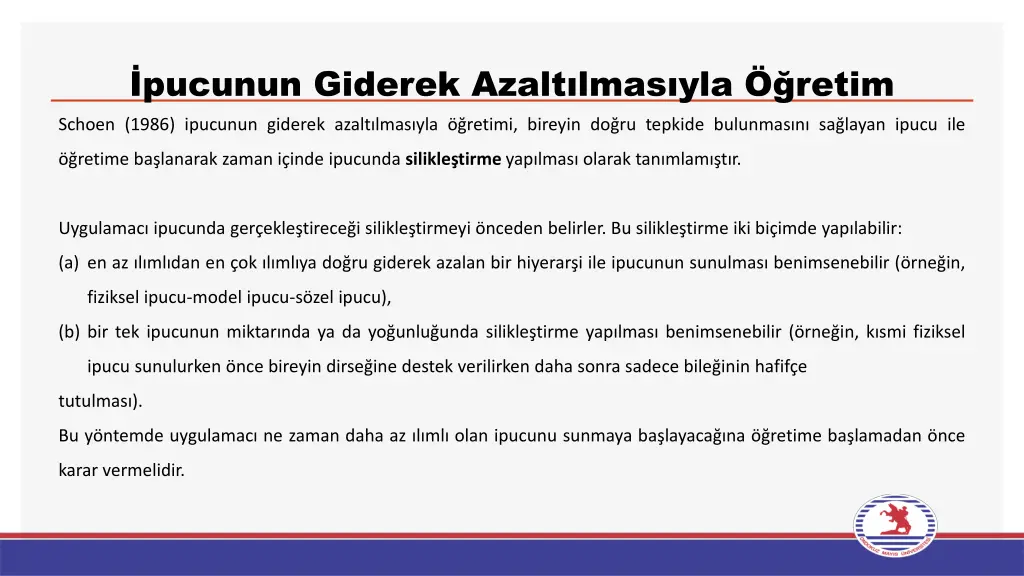 pucunun giderek azalt lmas yla retim schoen 1986