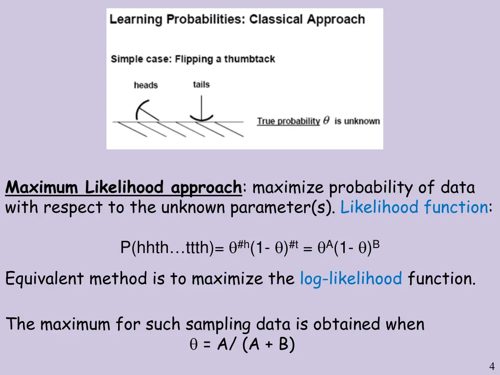maximum likelihood approach maximize probability