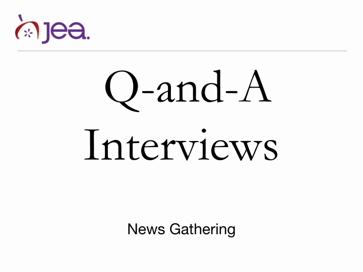 q and a interviews