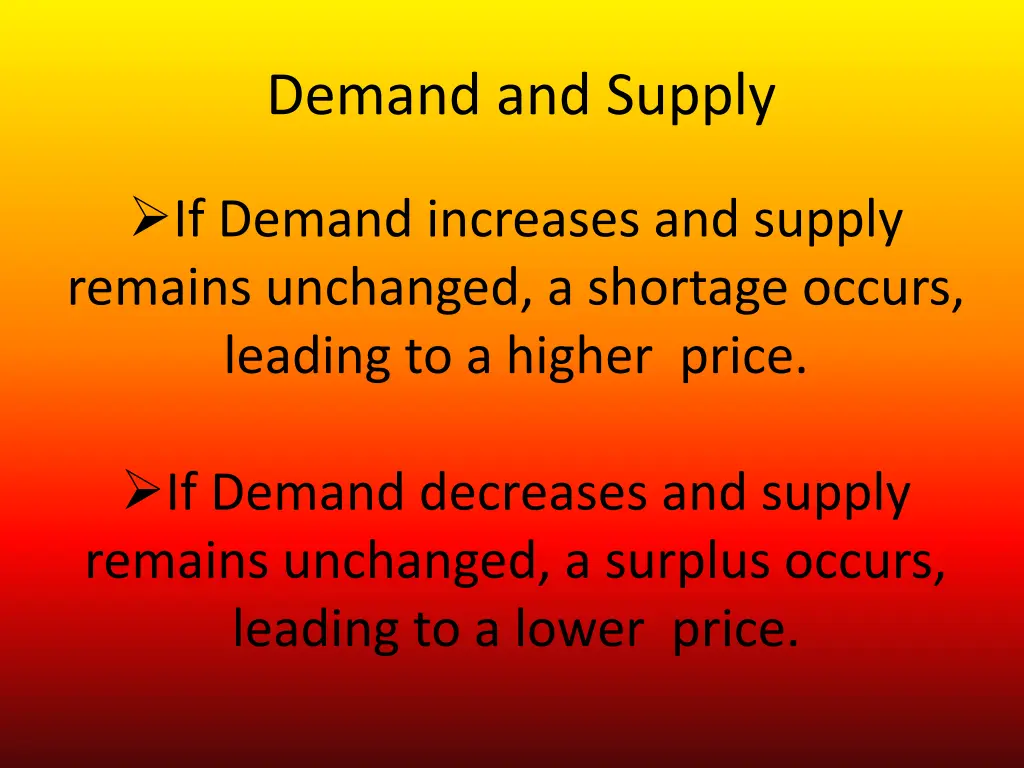demand and supply 1