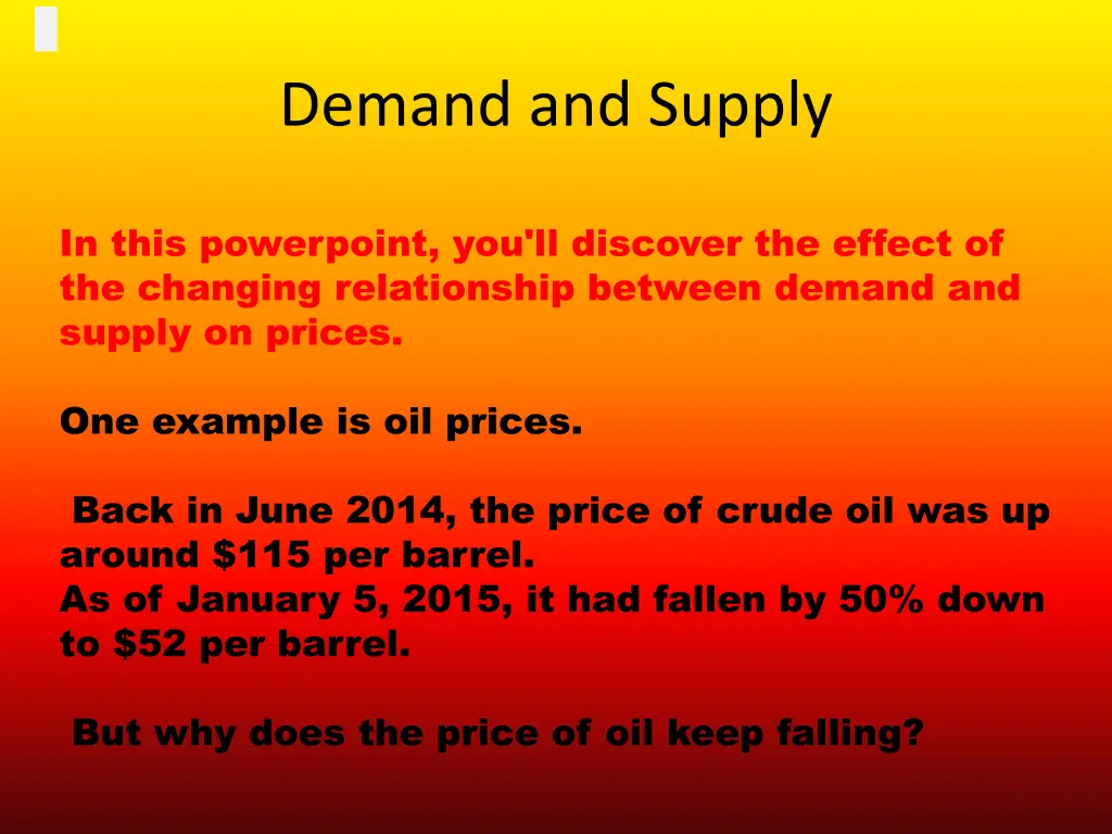 demand and supply 2