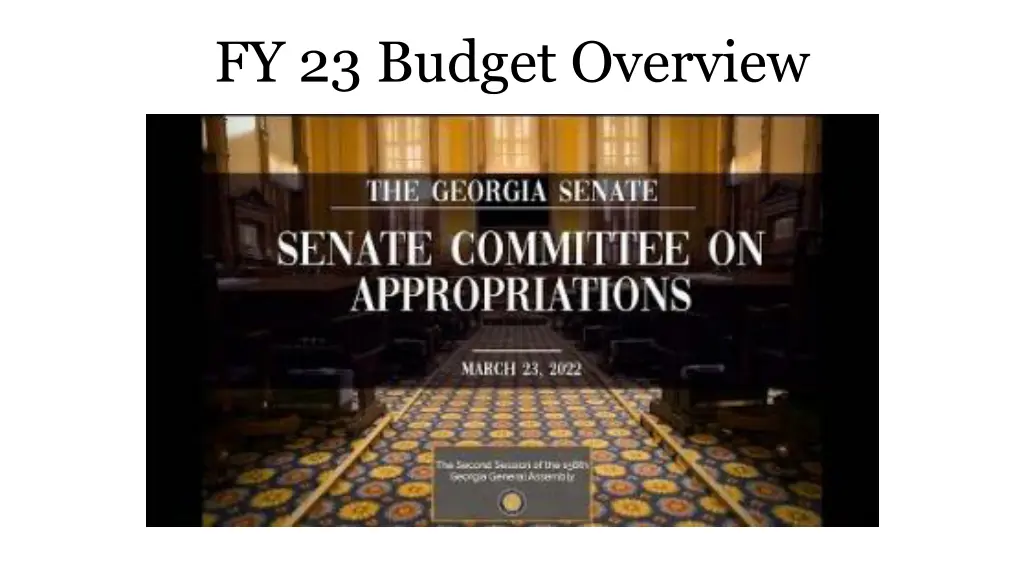 fy 23 budget overview