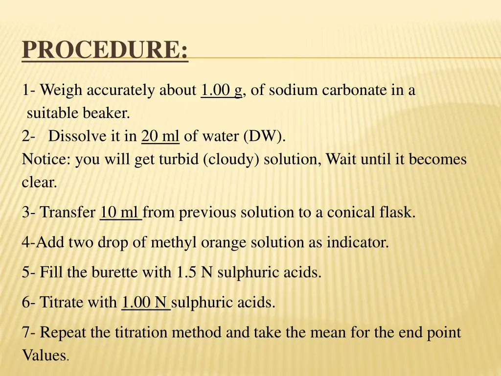 procedure