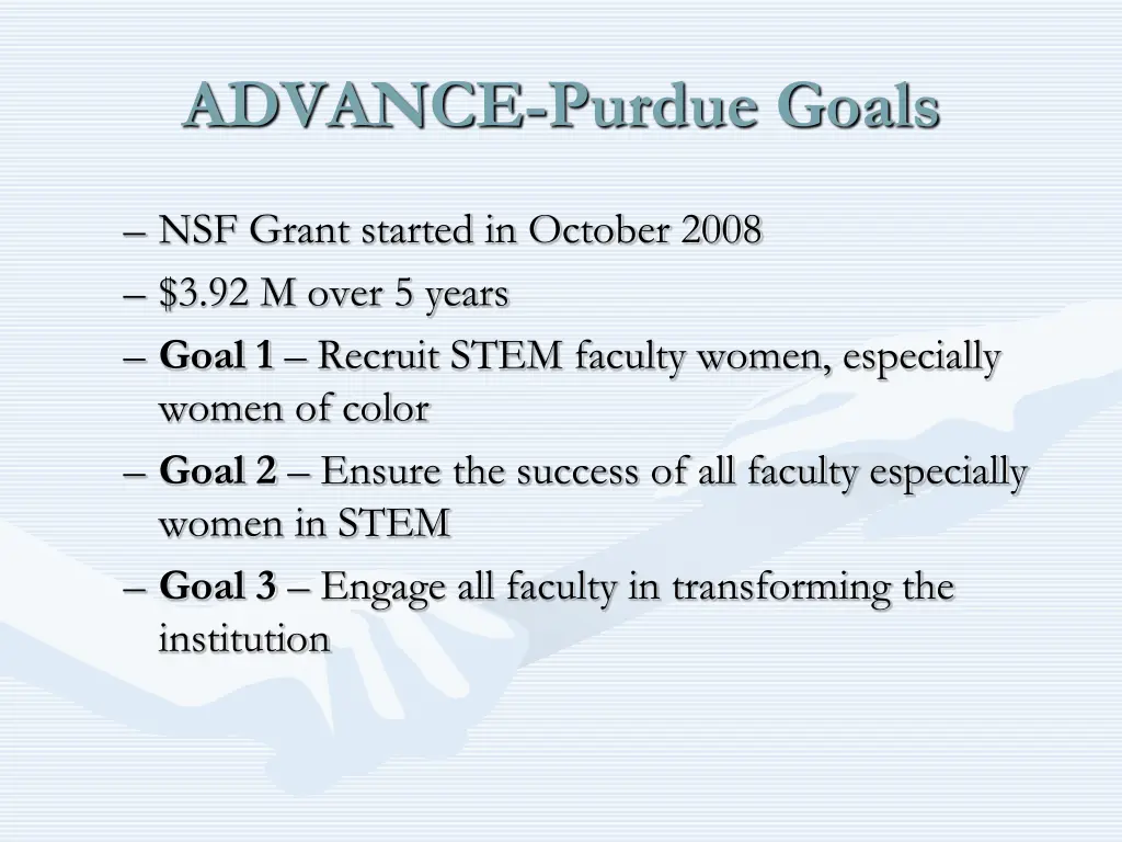advance purdue goals