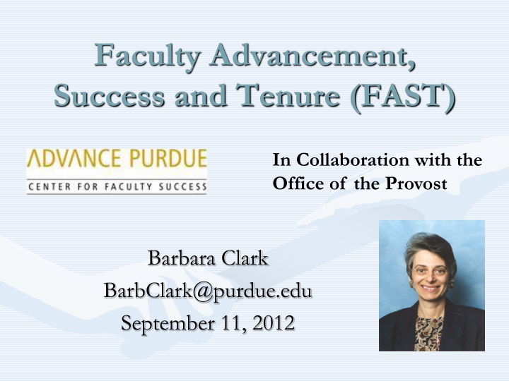 faculty advancement success and tenure fast