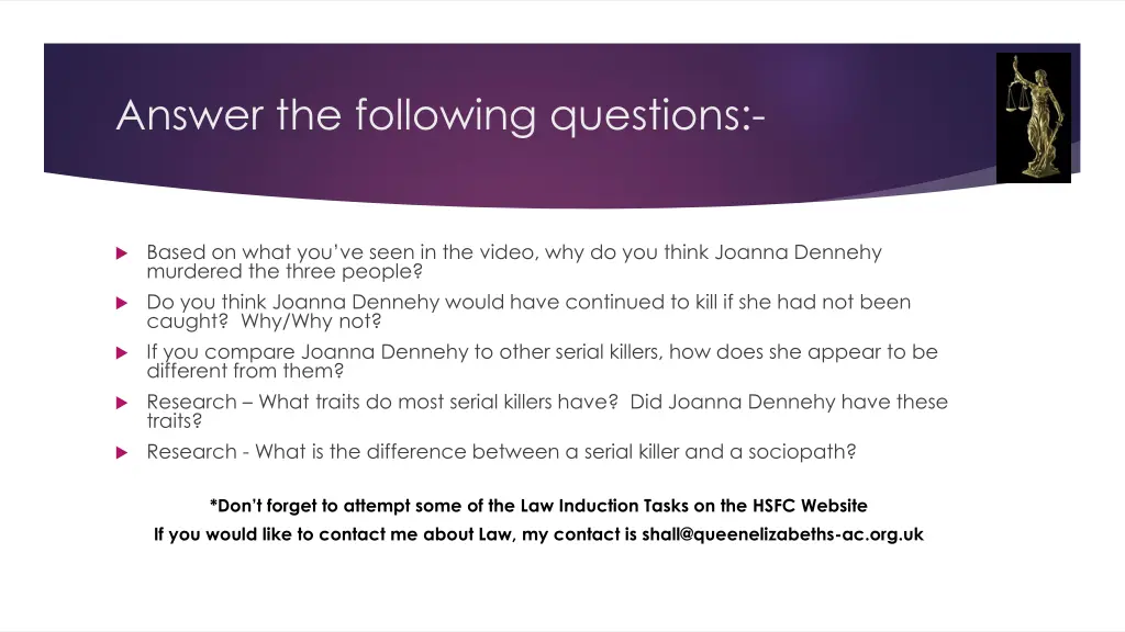 answer the following questions 1