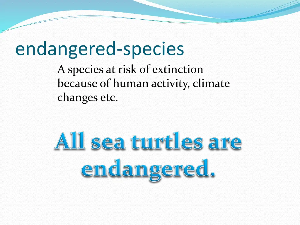 endangered species a species at risk